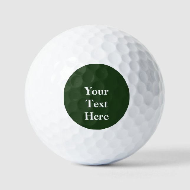 Create Your Own Custom Text Golf Balls (Front)