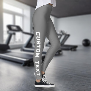 Create Your Own Custom Text Leggings