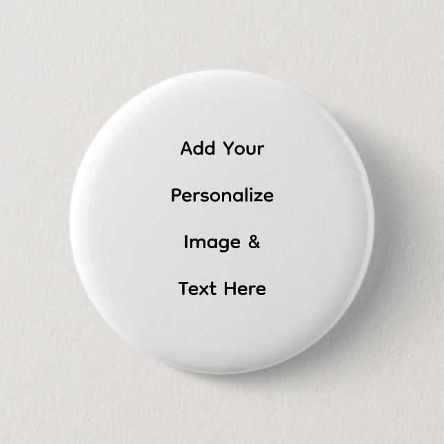 create your own custom text personalise 6 cm round badge (Front)