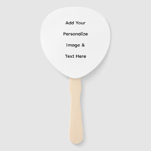 create your own custom text personalise hand fan