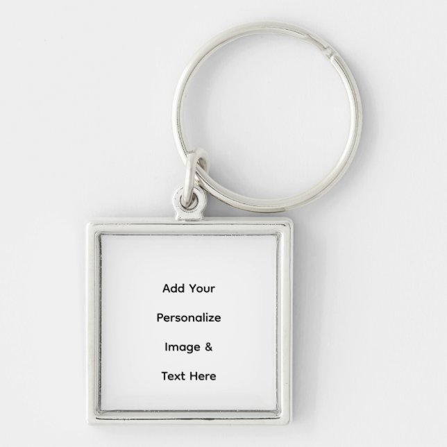 create your own custom text personalise key ring (Front)