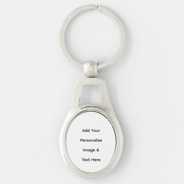 create your own custom text personalise key ring (Front)