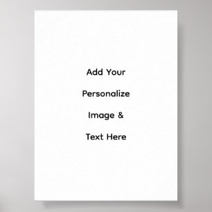 create your own custom text personalise Semi-Gloss Poster