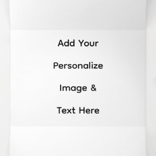 create your own custom text personalise Tri-Fold programme