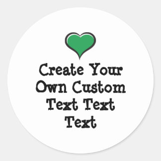 Create your own custom text white Bkgd Ver Classic Round Sticker