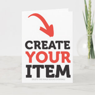 CREATE-YOUR-OWN Custom upload design Christmas Card