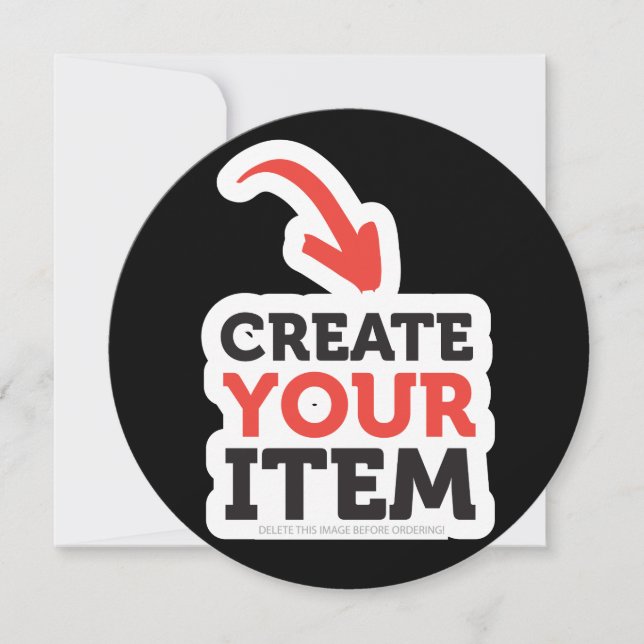 CREATE-YOUR-OWN Custom upload your design Bachelor Card (Front)