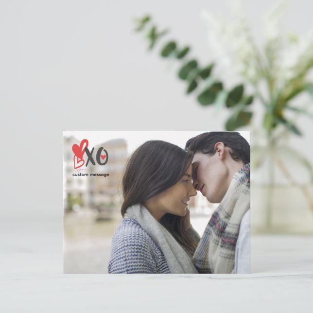 Create Your Own Custom Valentine's Day Photo Postcard (Standing Front)