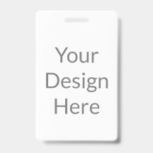 create your own custom vertical pvc plastic badge