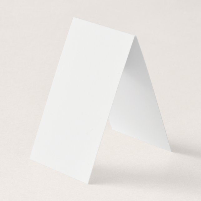Create Your Own Custom Vertical Tent Fold Folded Business Card (Front)