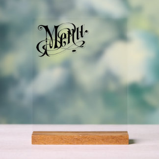 Create Your Own Custom Vintage Style Menu Acrylic Sign