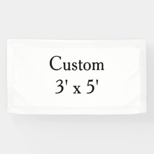 create your own custom Vinyl 1.6' x 3'indoor Banner