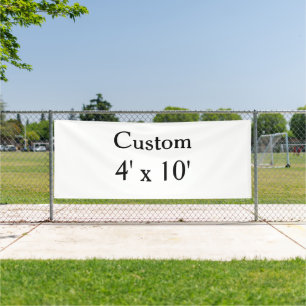 create your own custom Vinyl 4' x 10' Outdoor Banner