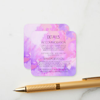 Create Your Own Custom Watercolor Marble Enclosure Card