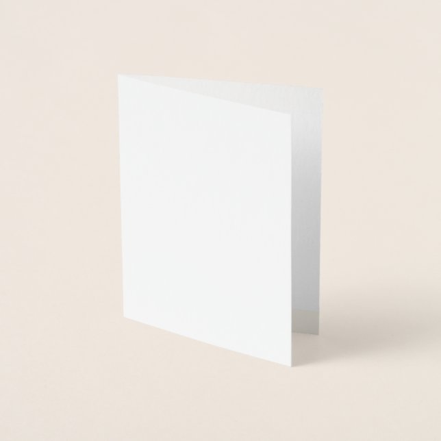 Create your own custom white  foil card (Front)