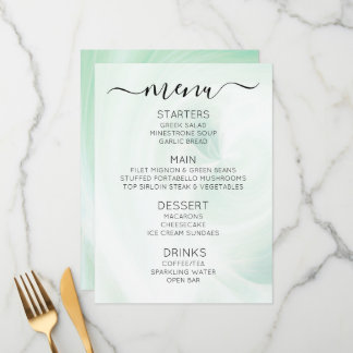 Create Your Own Custom White Light Swirls Menu