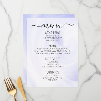 Create Your Own Custom White Light Swirls Menu