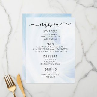 Create Your Own Custom White Light Swirls Menu