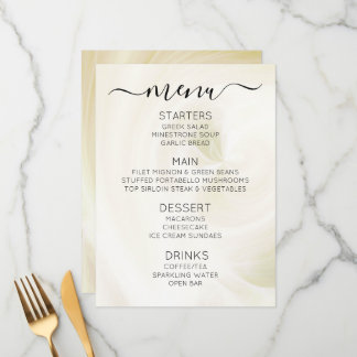Create Your Own Custom White Light Swirls Menu