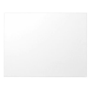 Create your own custom white notepad