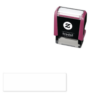 Create your own custom white  self-inking stamp