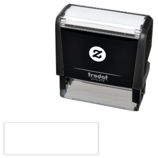 Create your own custom white self-inking stamp