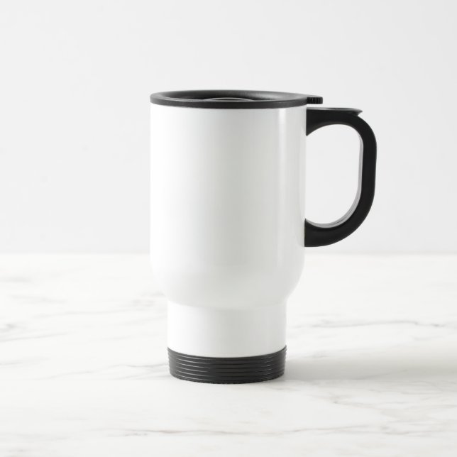 Create Your Own Custom White Stainless Steel  Travel Mug (Right)