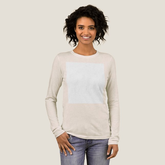 Create your own custom white  Tri-Blend shirt (Full Front)