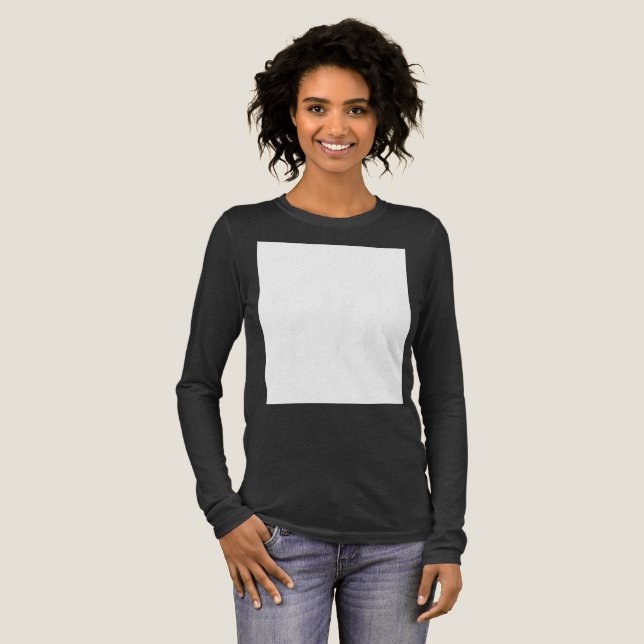 Create your own custom white  Tri-Blend shirt (Full Front)