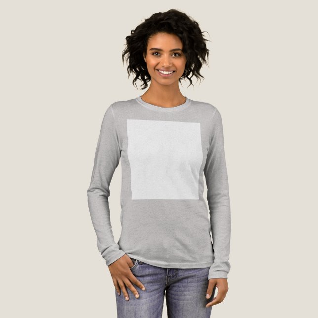 Create your own custom white  Tri-Blend shirt (Full Front)