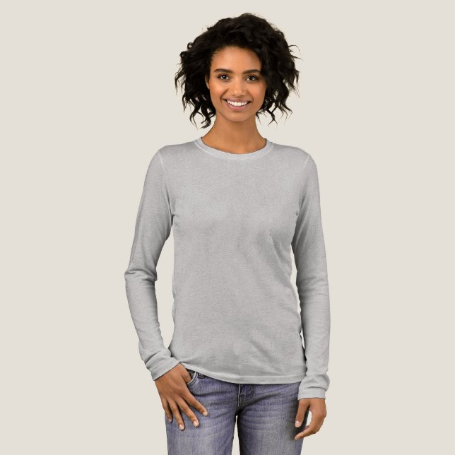 Create your own custom white  Tri-Blend shirt (Full Front)