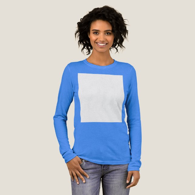 Create your own custom white  Tri-Blend shirt (Full Front)
