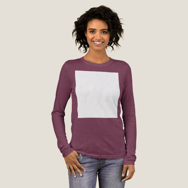 Create your own custom white  Tri-Blend shirt (Full Front)