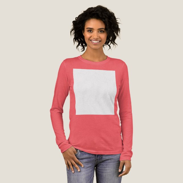 Create your own custom white  Tri-Blend shirt (Full Front)