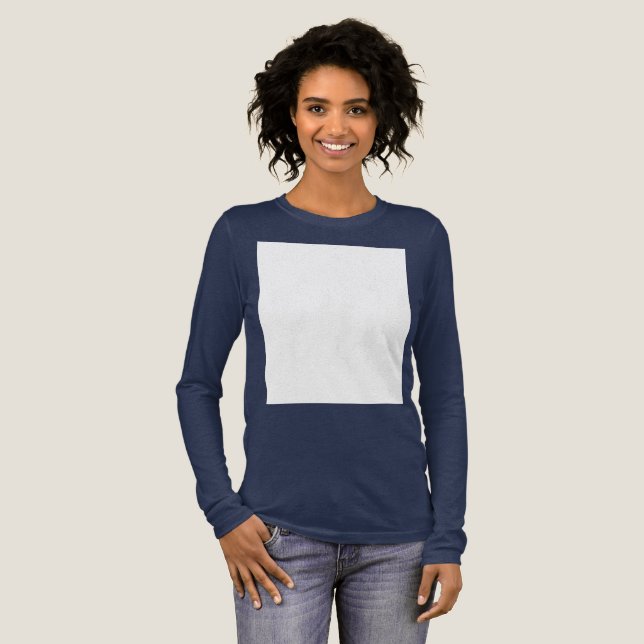 Create your own custom white  Tri-Blend shirt (Full Front)