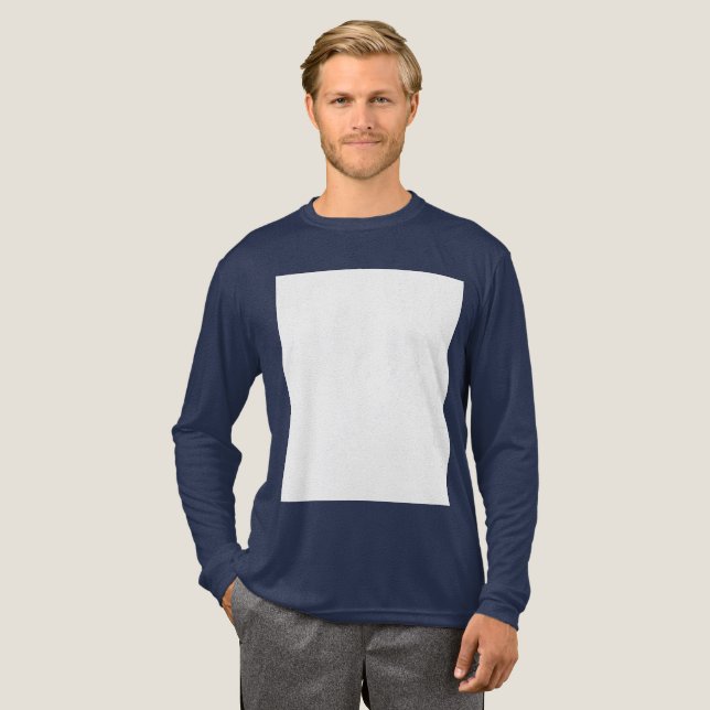 Create your own custom white  Tri-Blend shirt (Full Front)