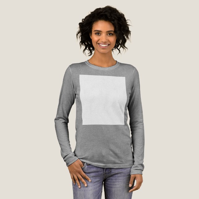 Create your own custom white  Tri-Blend shirt (Full Front)