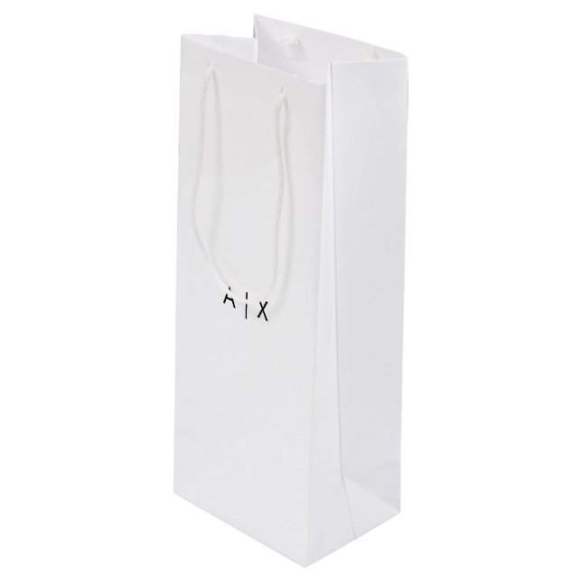 Create Your Own Custom Wine Gift Bag (Front Angled)