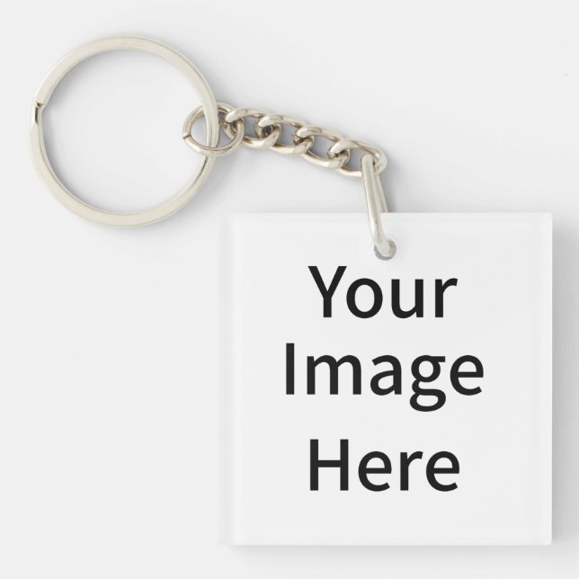 Create Your Own Custom Your Image Here Key Ring (Front)