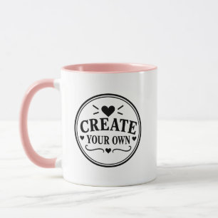 Create Your Own Customisable Combo Mug PINK