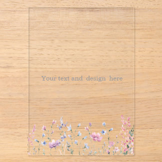 create your own customisable white acrylic invitations