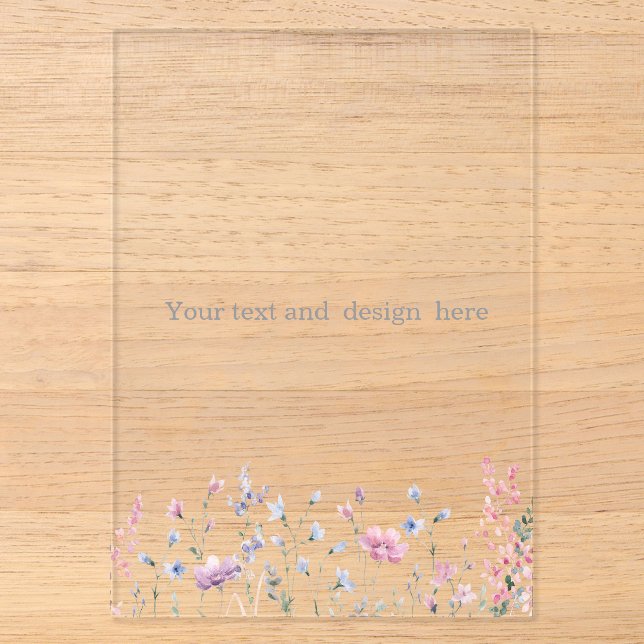 create your own  customisable white  acrylic invitations (Front)
