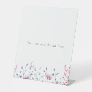 create your own customisable white pedestal sign
