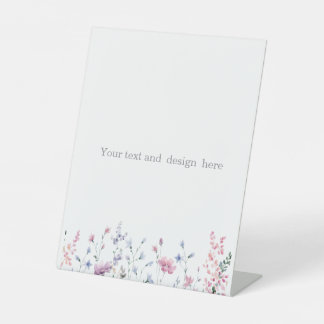 create your own customisable white pedestal sign