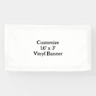 Create your own customise 1.6' x 3' Indoor Vinyl Banner