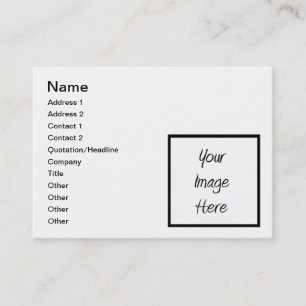 Create Your Own - Customise Blank Business Card