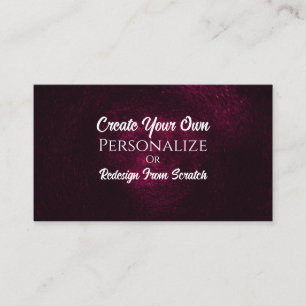 Create Your Own! Customise This Business Card
