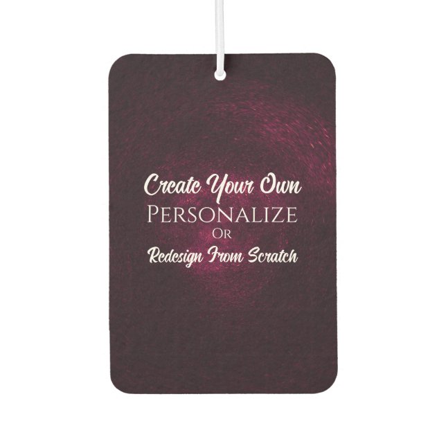 Create Your Own! Customise This Car Air Freshener (Front)