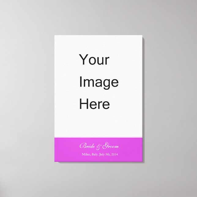 Create your own, customise Zazzle template Canvas Print (Front)