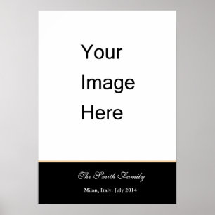 Create your own, customise Zazzle template Poster